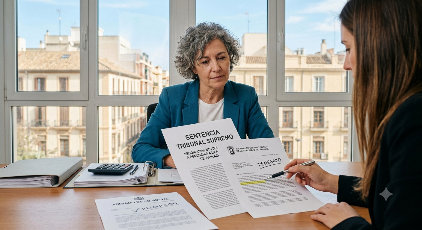 Pensión de jubilación renunciable